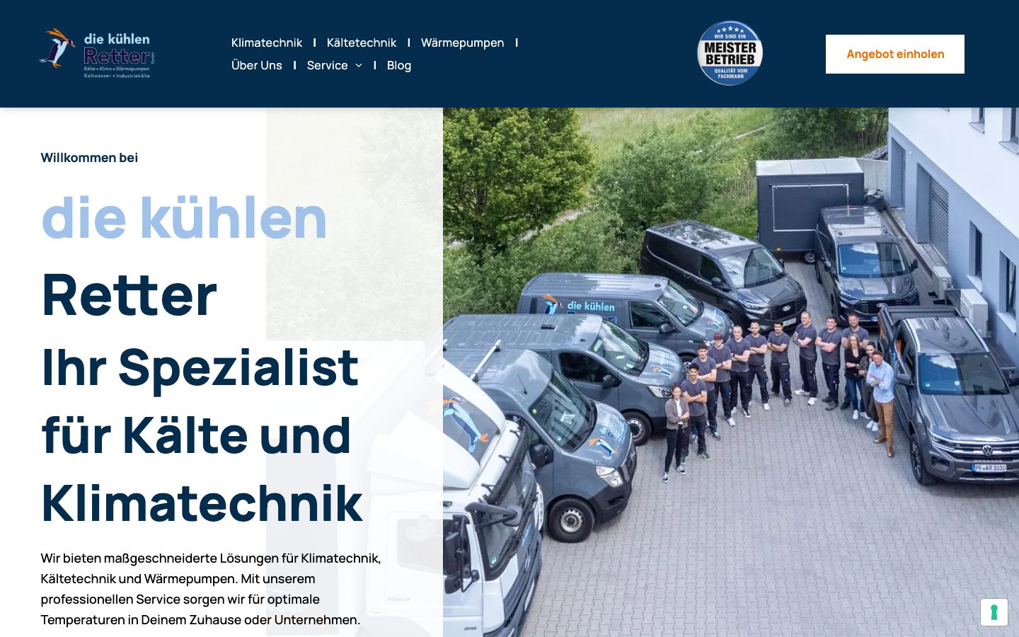 Website von Die Kühlen Retter