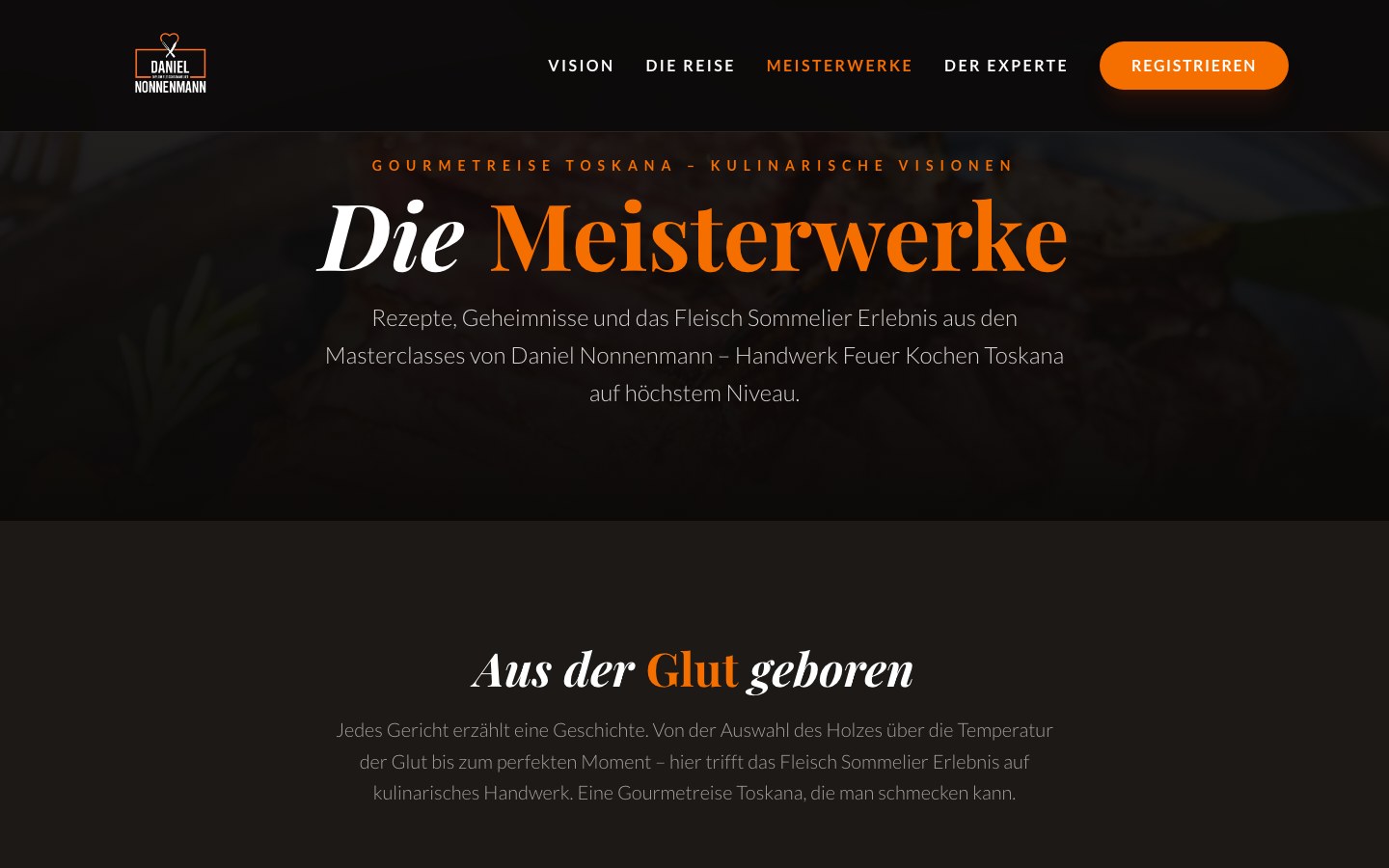 MASTERCLASS Meisterwerke mit kulinarischen Highlights