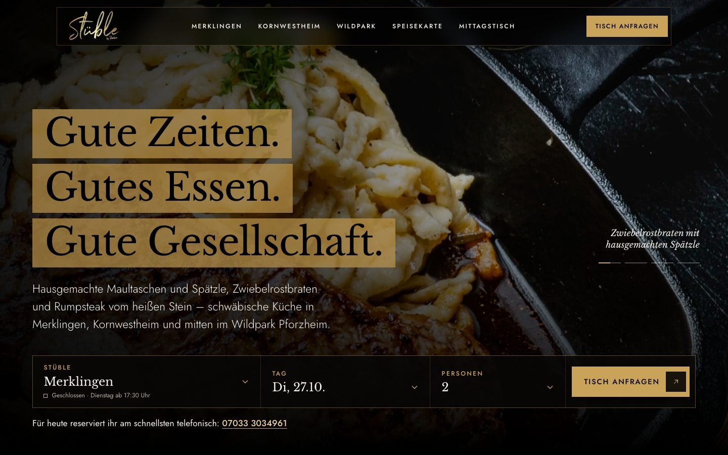 Beispiel-Website: Stüble